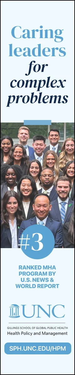 UNC Health Policy and Management advertisement